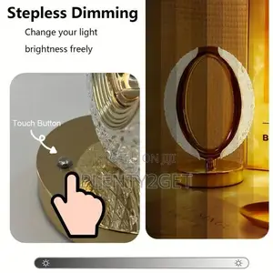 1pc Modern Touch-Controlled Usb Desk Lamp With Adjustable Brightness