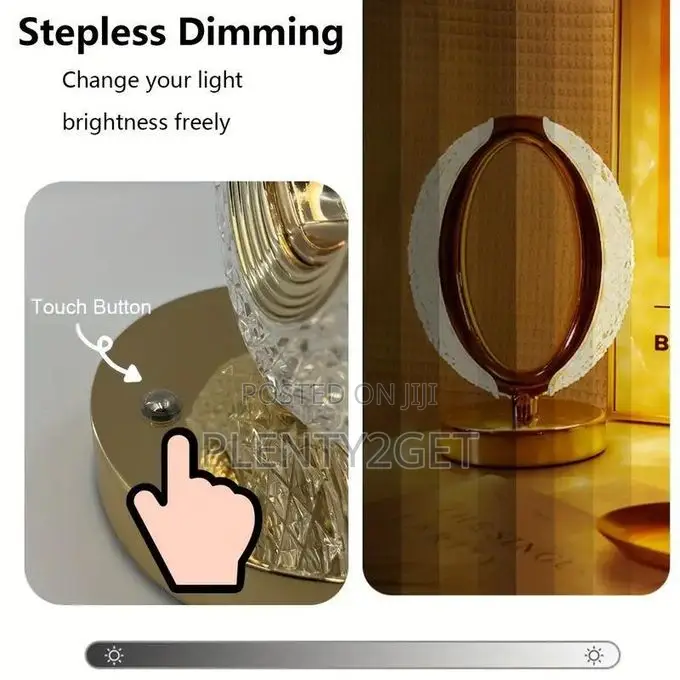 1pc Modern Touch-Controlled Usb Desk Lamp With Adjustable Brightness