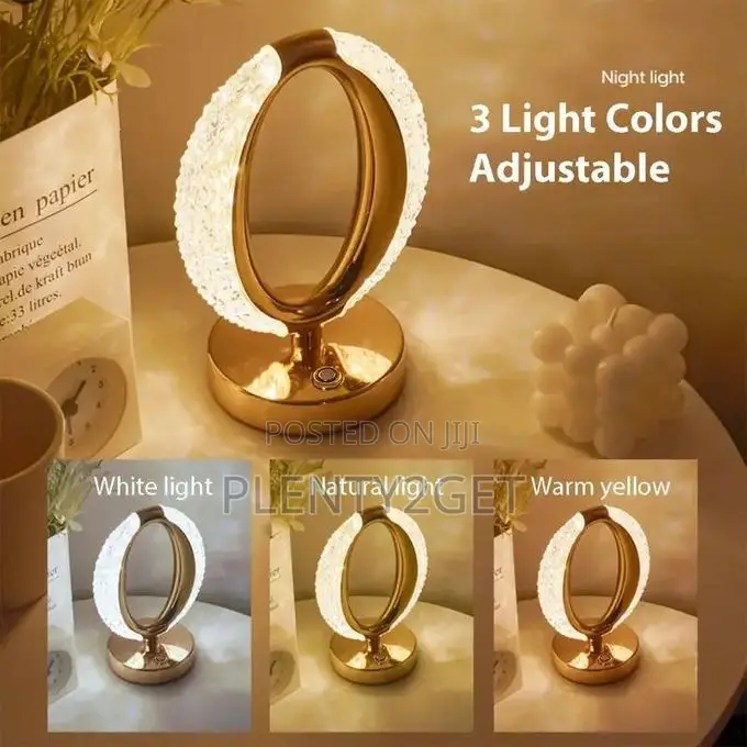 1pc Modern Touch-Controlled Usb Desk Lamp With Adjustable Brightness