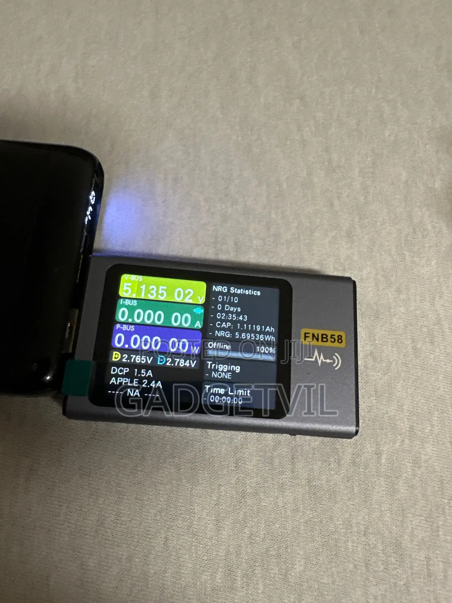 Fnb58 Usb Fast Charging Tester Voltmeter Ammeter