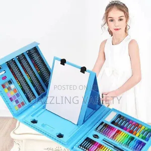 208pcs Kids Gift Creative Painting Set With Easel