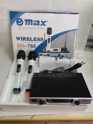 Max Dh-769 Professional Wireless Microphone – Dual Handheld Set