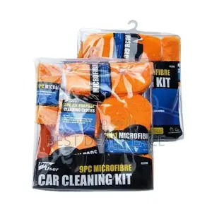 9pcs Multifunction Portable Microfiber Car Wash Washing Cleaning Tools