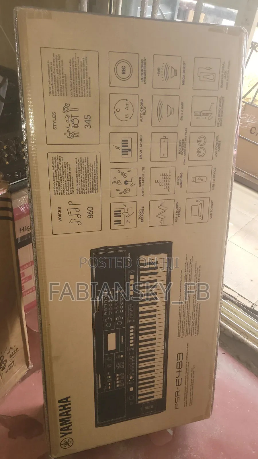 Original Professional Yamaha Keyboard Psr E473