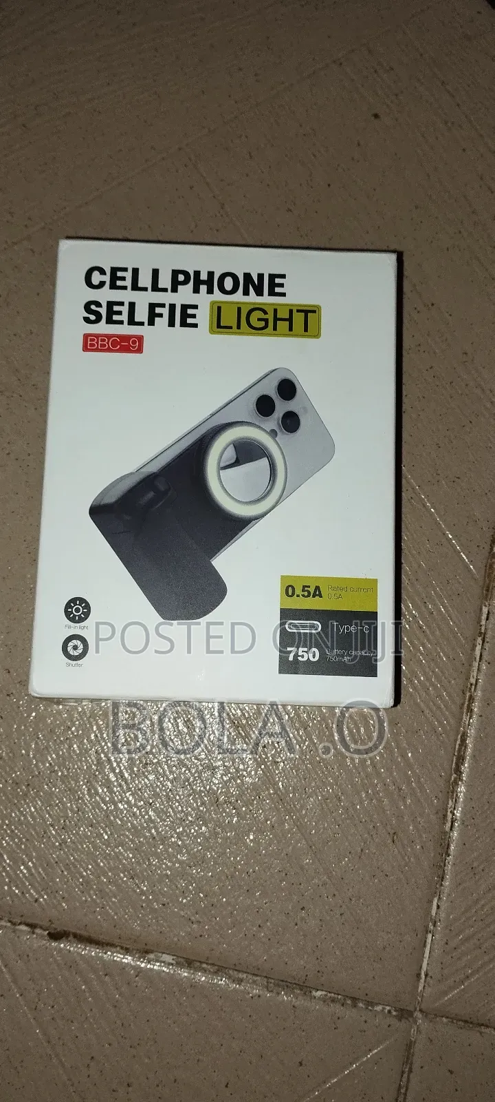 Magnetic Phone Grip + Selfie Light,Mirror +Wireless Bluetooth Shutter