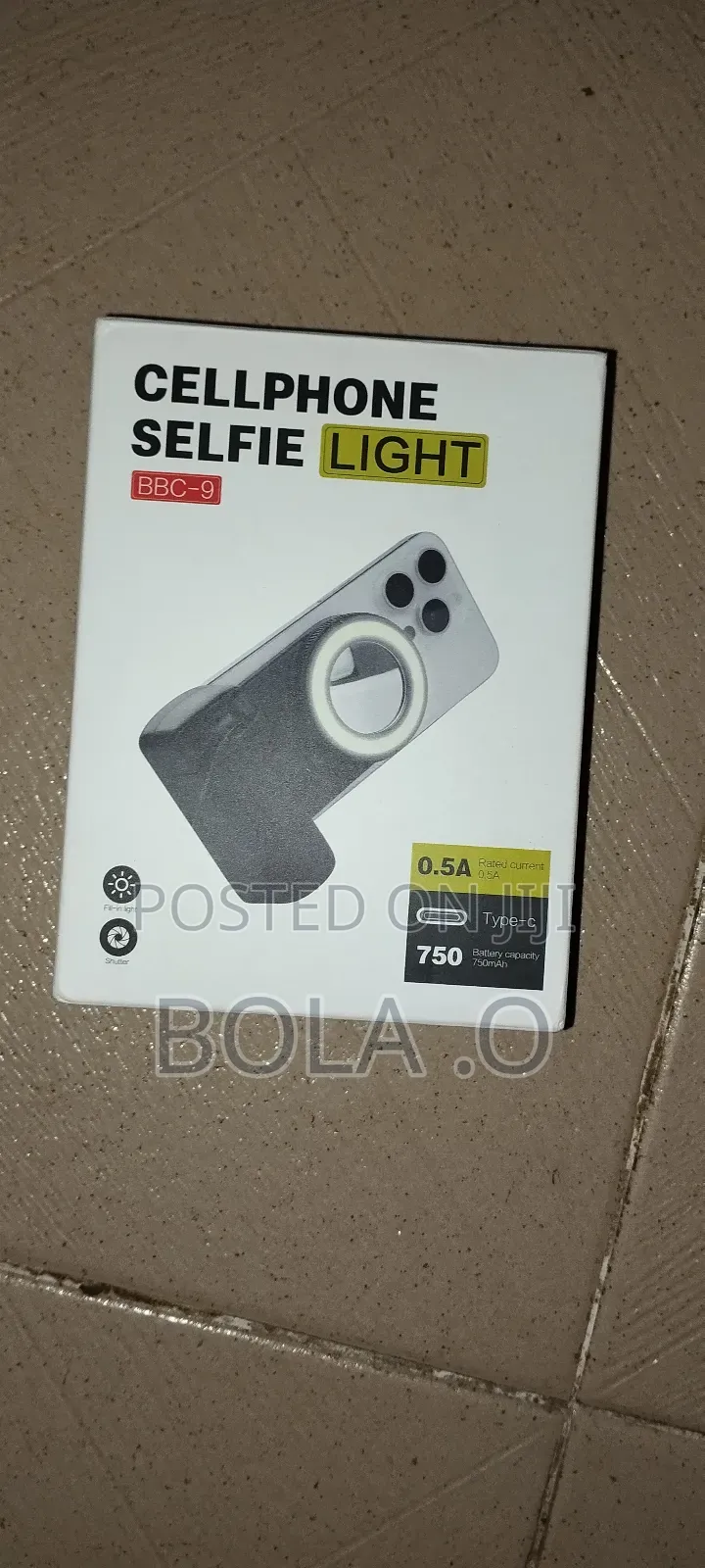 Magnetic Phone Grip + Selfie Light,Mirror +Wireless Bluetooth Shutter
