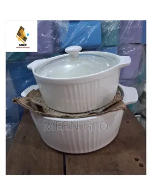 2pcs High Quality Breakable Casserole Dish With Handle Soup Bowl