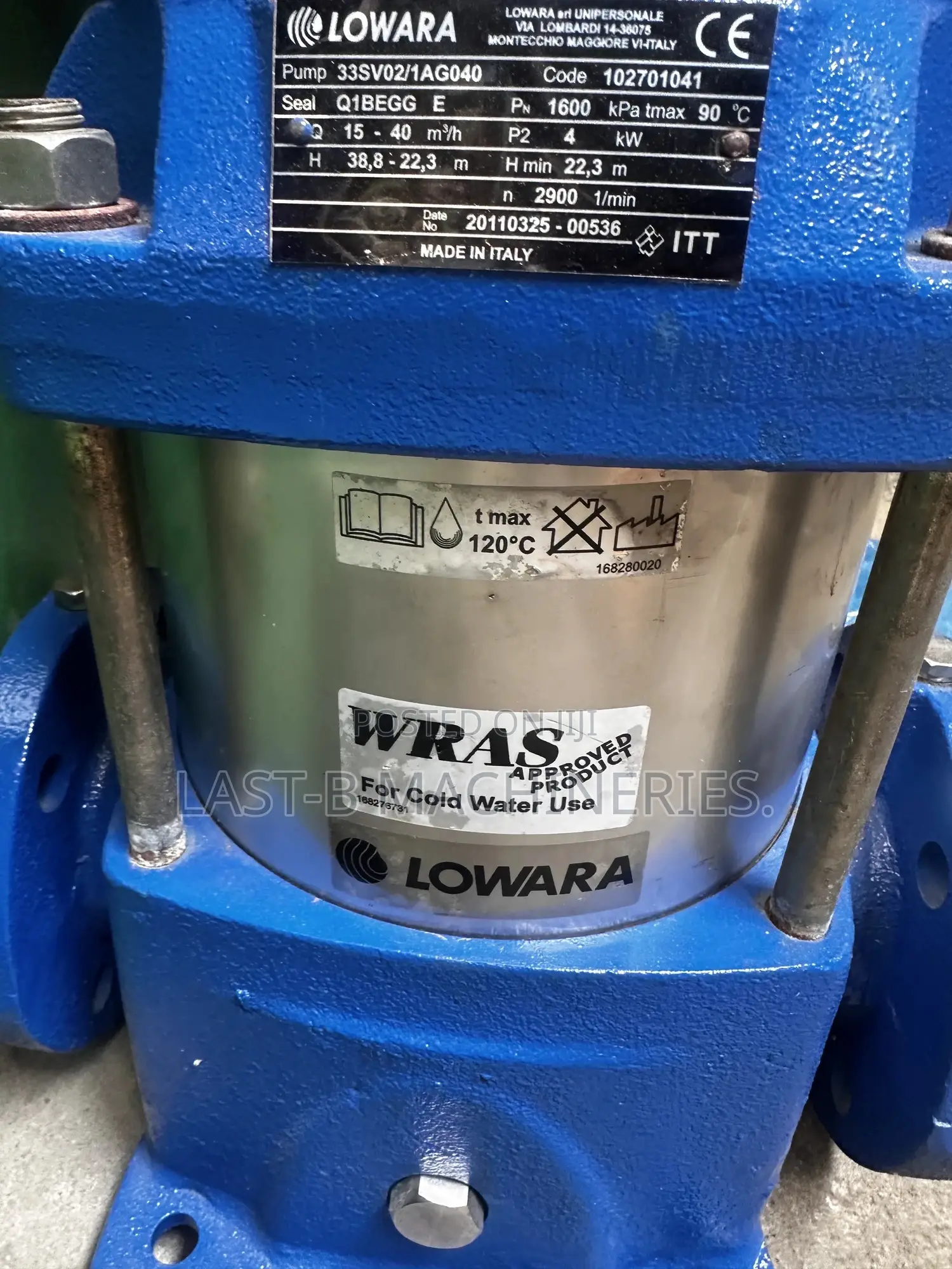 Lowara Vertical Stainless Water Pump