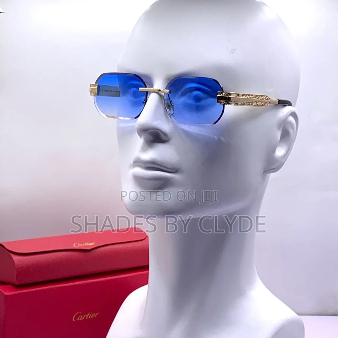 Stunning Cartier Sunglasses - Blue Tint, Authentic, New!
