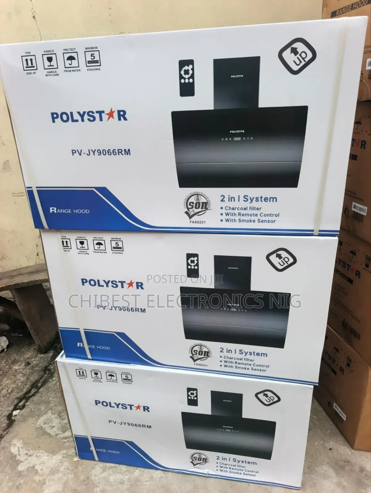 Original Polystar 90cm Remote Control Automatic Digital Heat Extractor