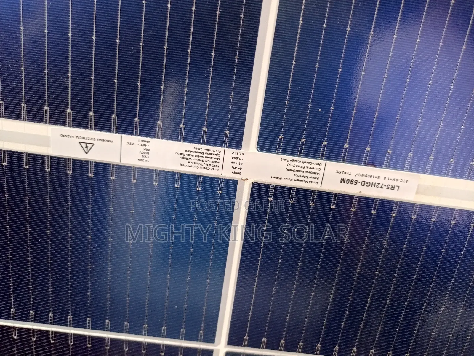 590w Bifacial New Panel Double Sided Charging