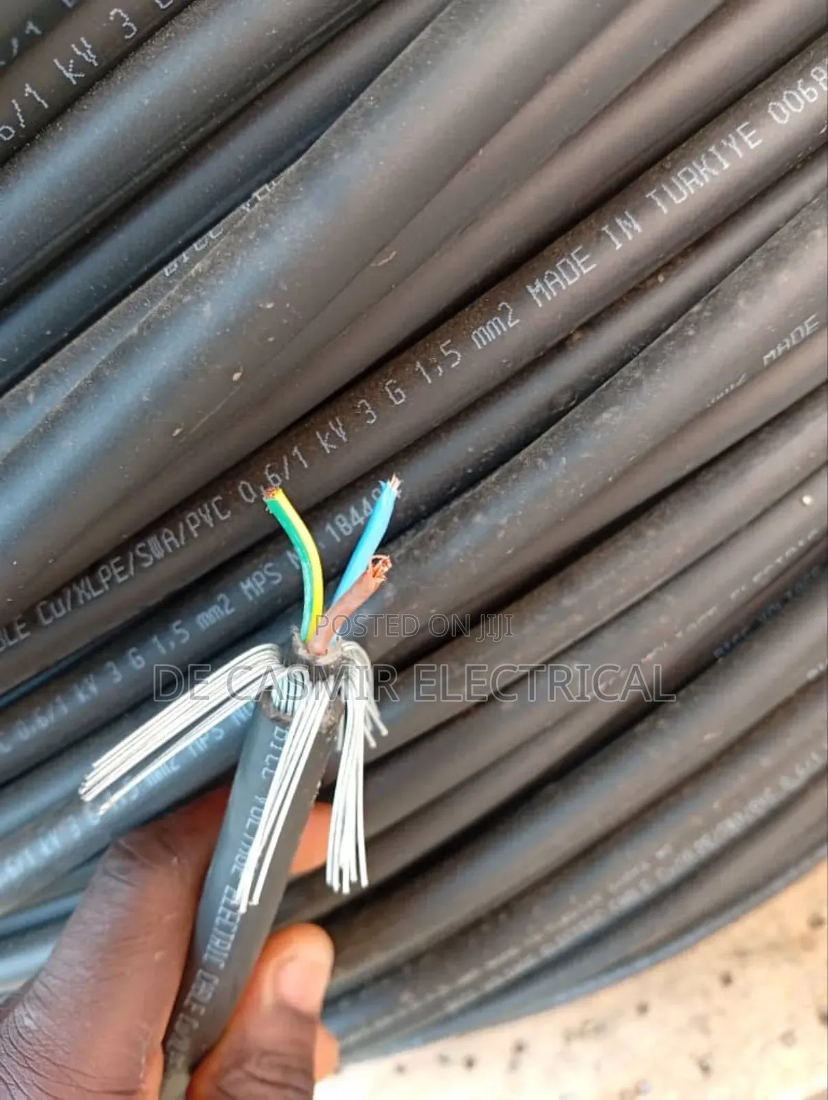 1.5mm2 3 Core Armoured Cable