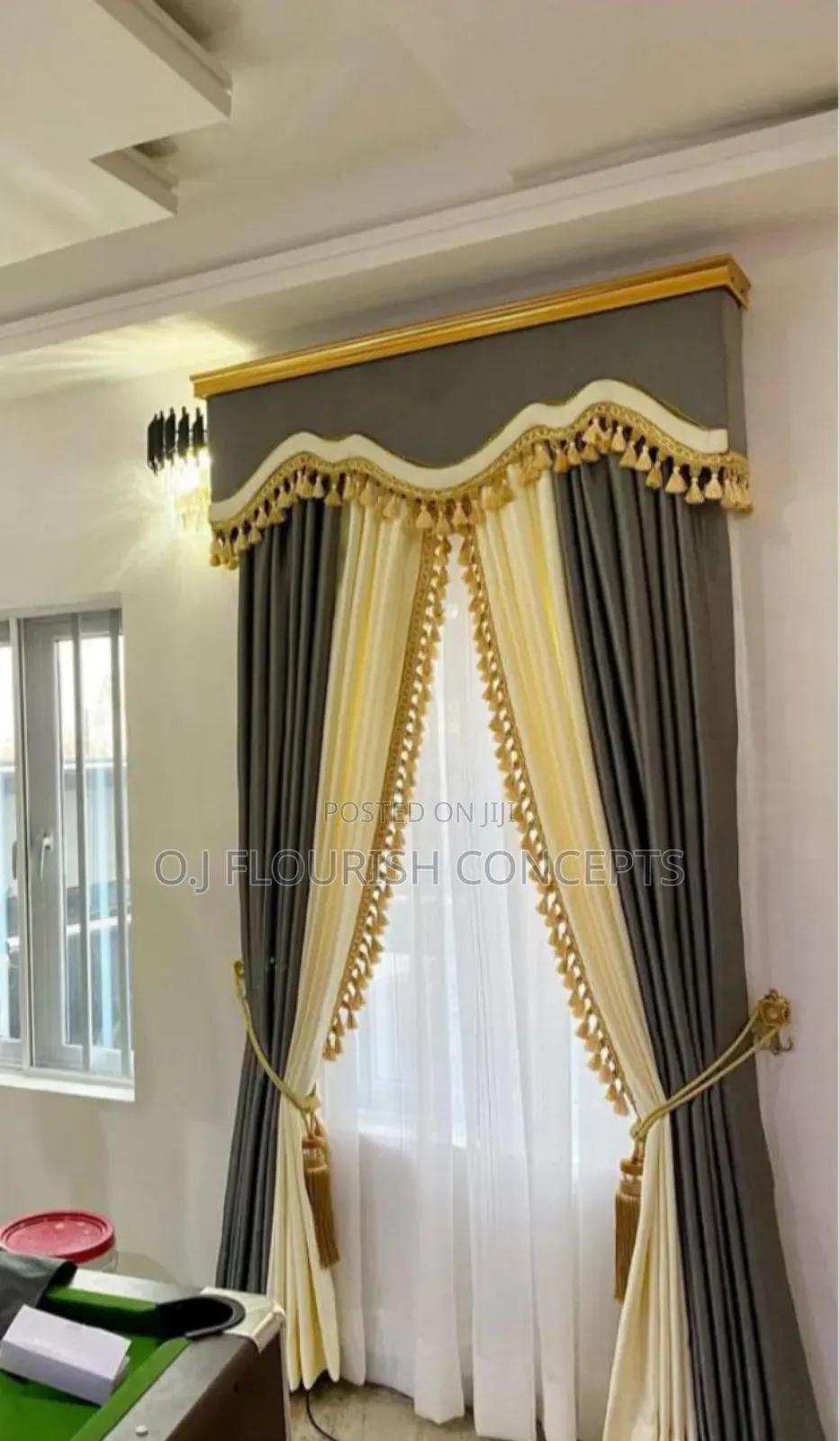 Double Colour Turkish Curtains