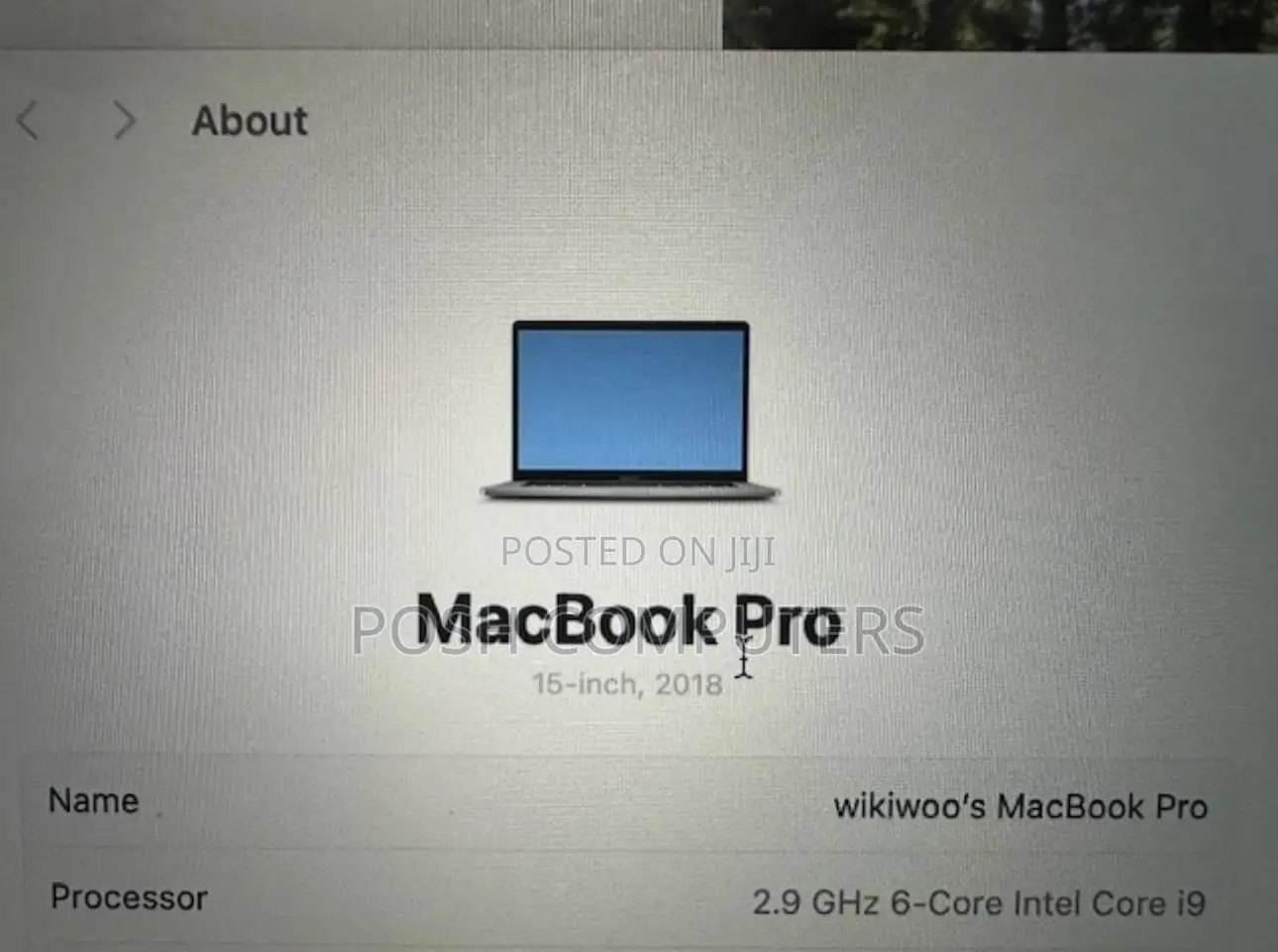 Laptop Apple MacBook Pro 2018 32GB Intel Core i9 SSD 512GB