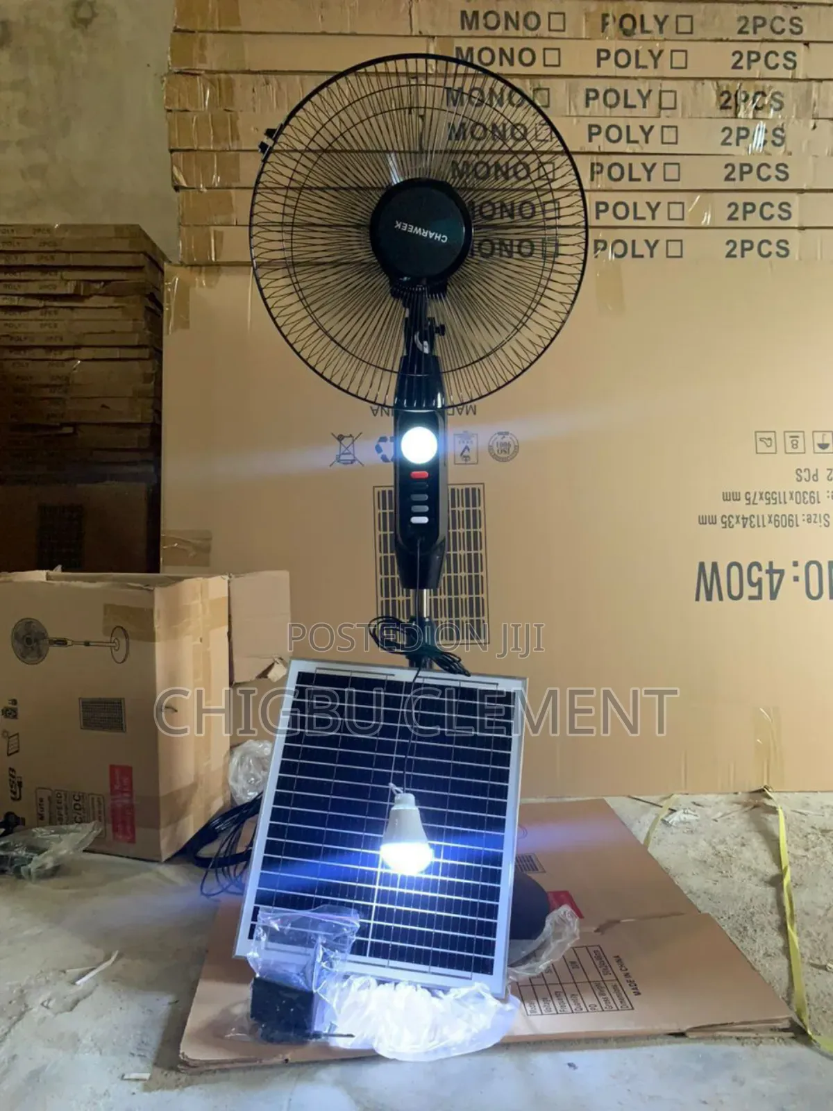 Solar Fan Rechargeable