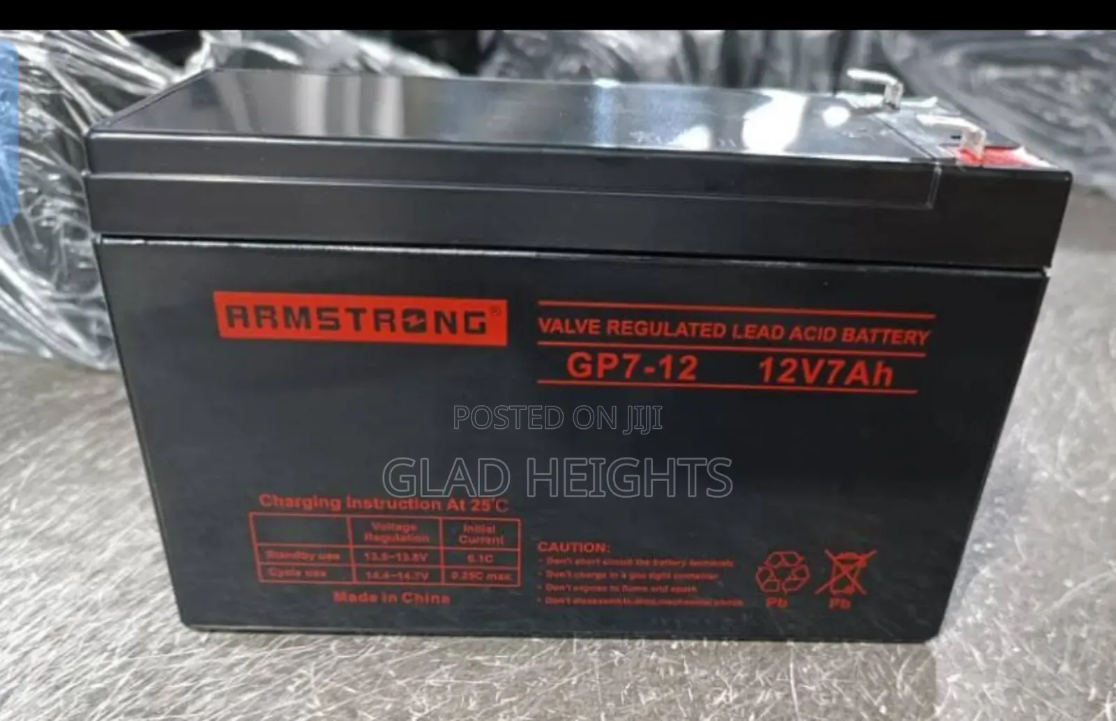 Armstrong 12v 7ah Ups Replacement Battery