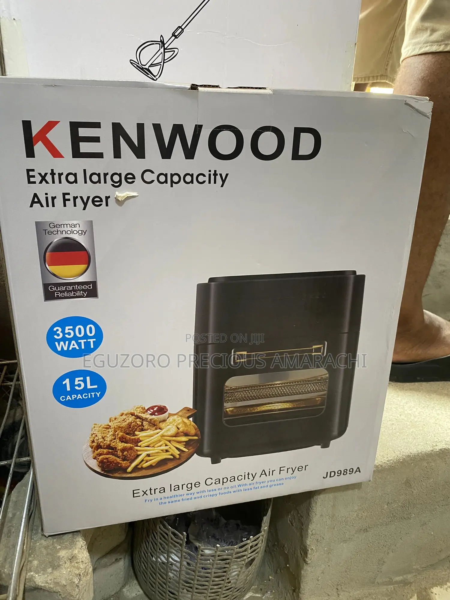 Kenwood Extra Large Capacity Airfryer-15l