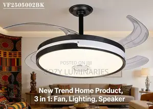New Fan Chandelier With Fan and Bluetooth