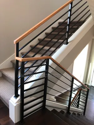 Iron Railings With Wooden Top