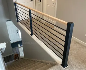 Aso Iron Rails Wooden Top