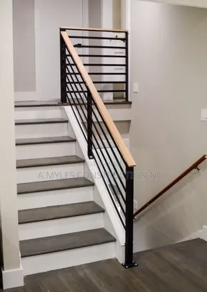 Iron Rail Wooden Top