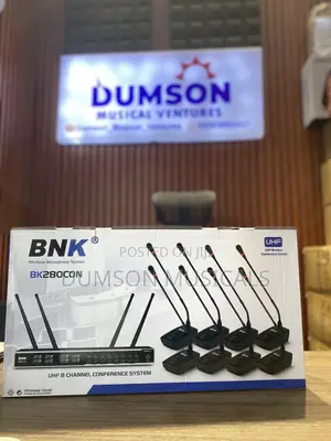 BNK Uhf 8 Channel Conference Wireless Microphone System Bk280con