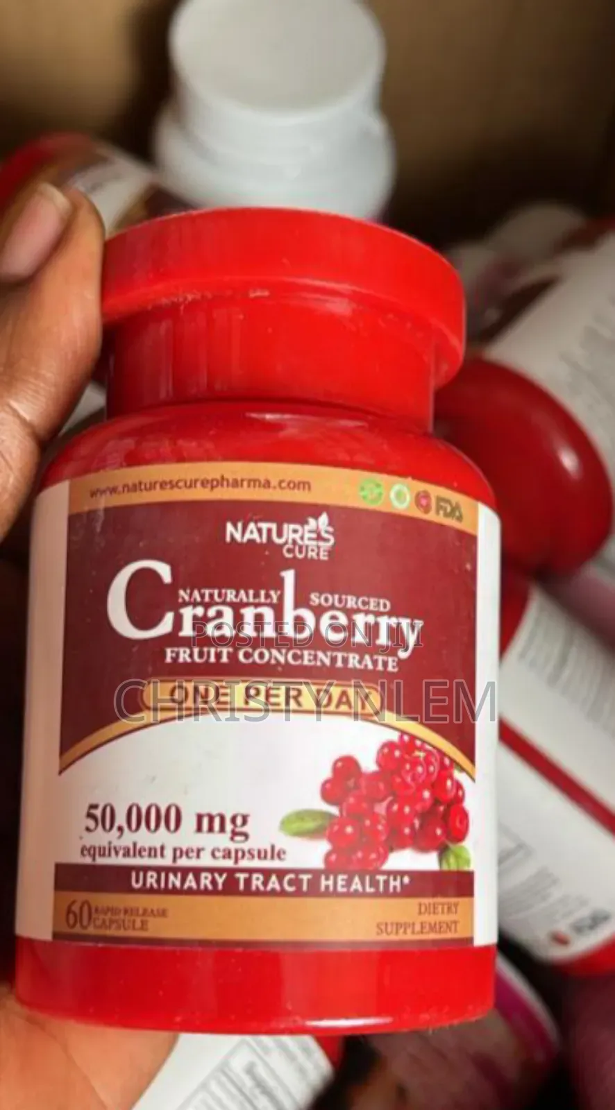Natures Cure Cranberry Tablet