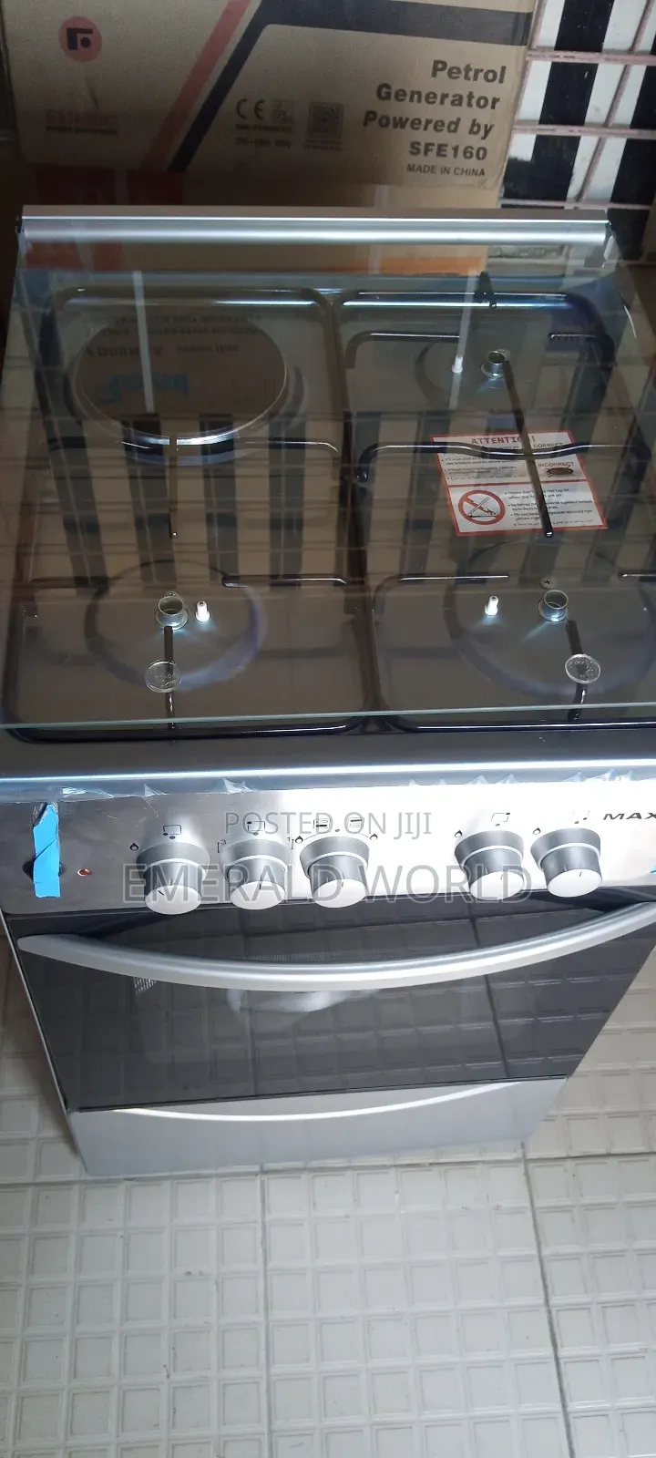 Maxi 3+1 Standing Gas Cooker