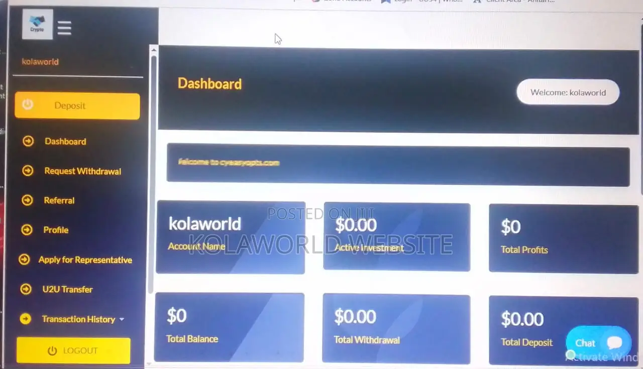 PHP Investment Website