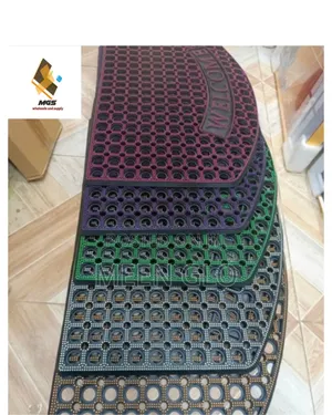 Semi Circle Shape Rubber Welcome Mat
