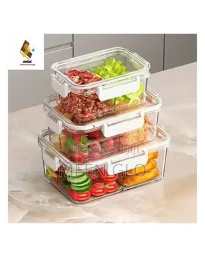 Airtight Fridge Container With Divider