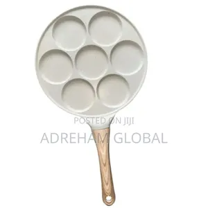 7 Holes Non Stick Plain Fry Pan