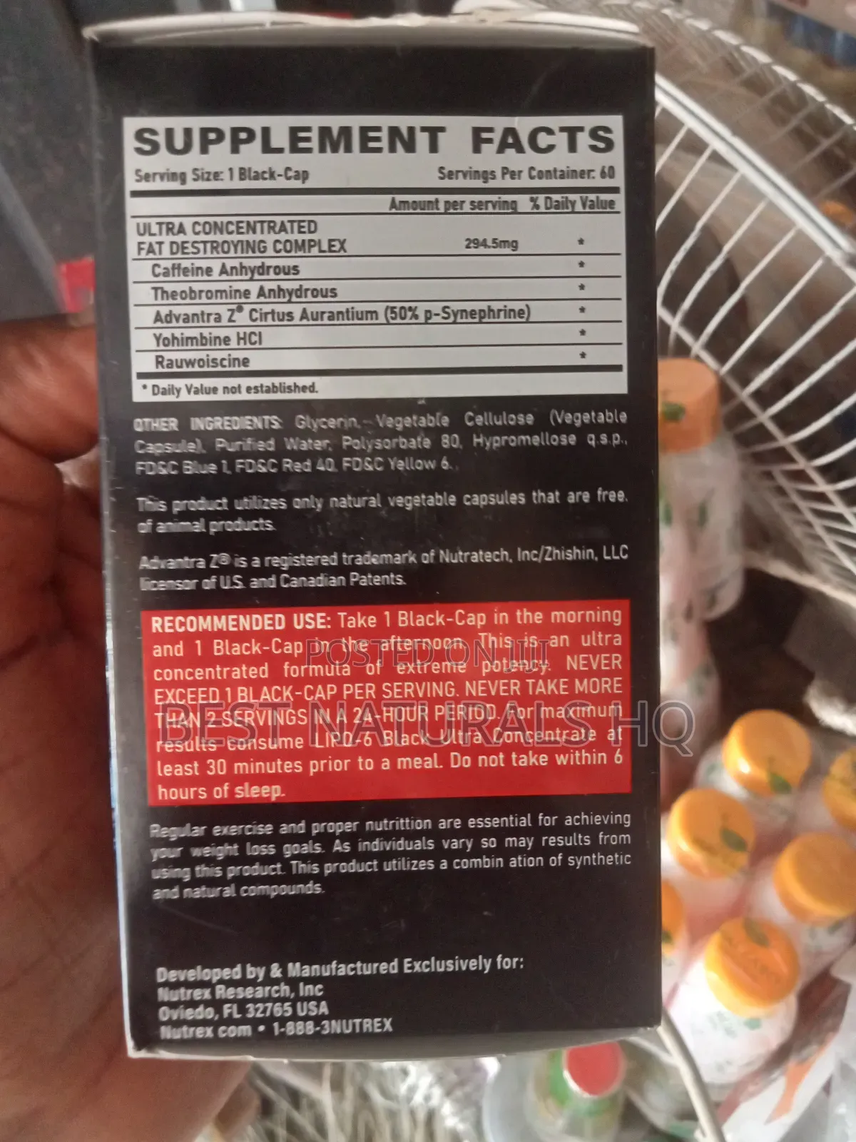 Nutrex Lipo6 Black Fat Destroyer