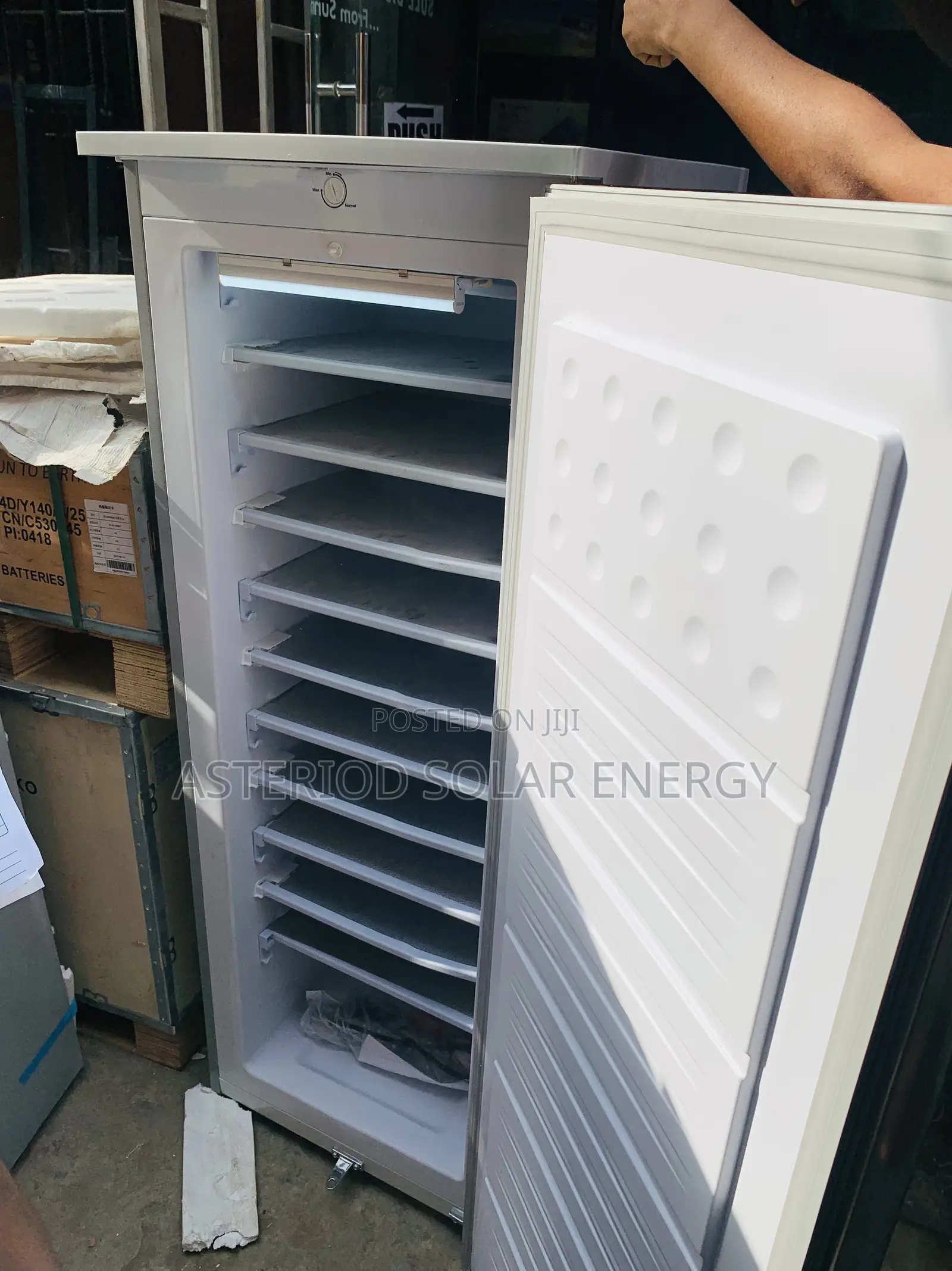 10step 198l Yohako Upright Freezer