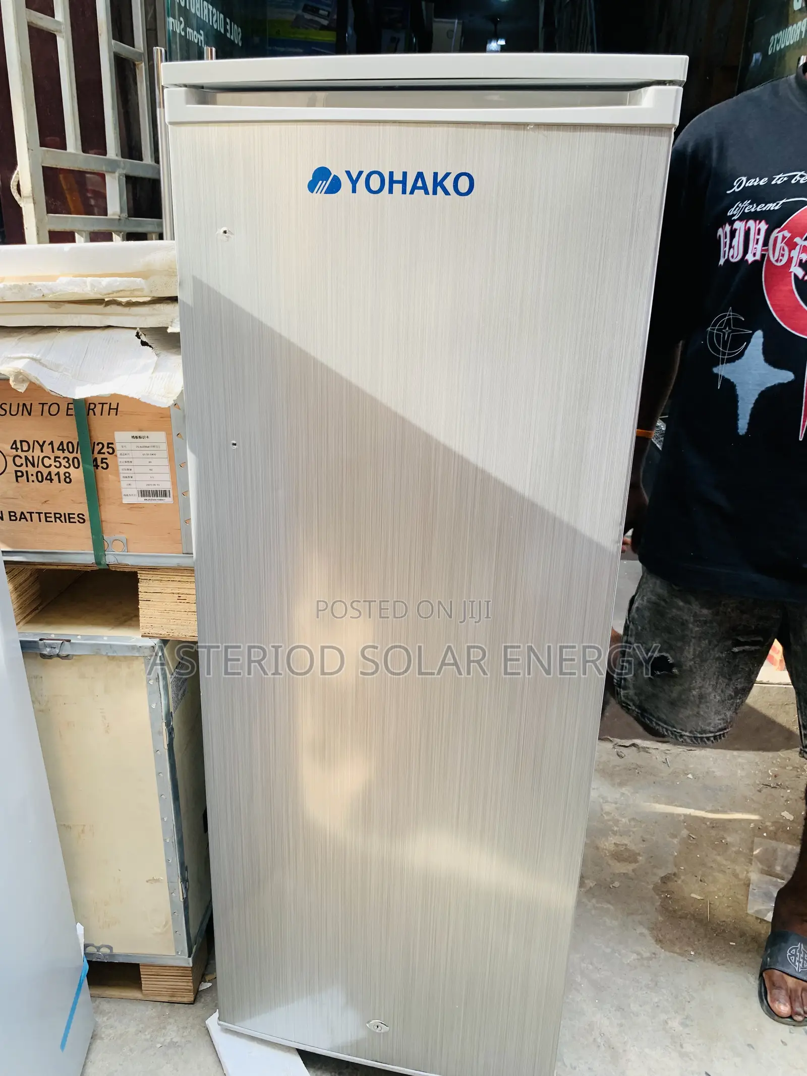 10step 198l Yohako Upright Freezer