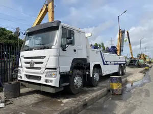 Howo 371hp Wrecker Crane Truck 8x4, 120 Tons