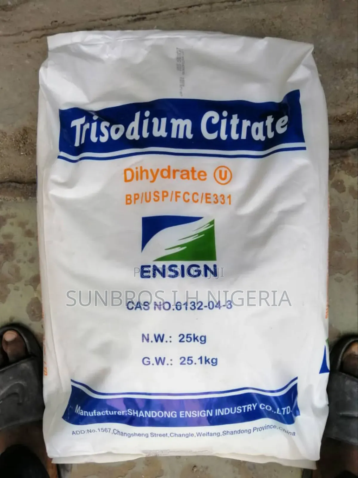 Trisodium Citrate 25kg