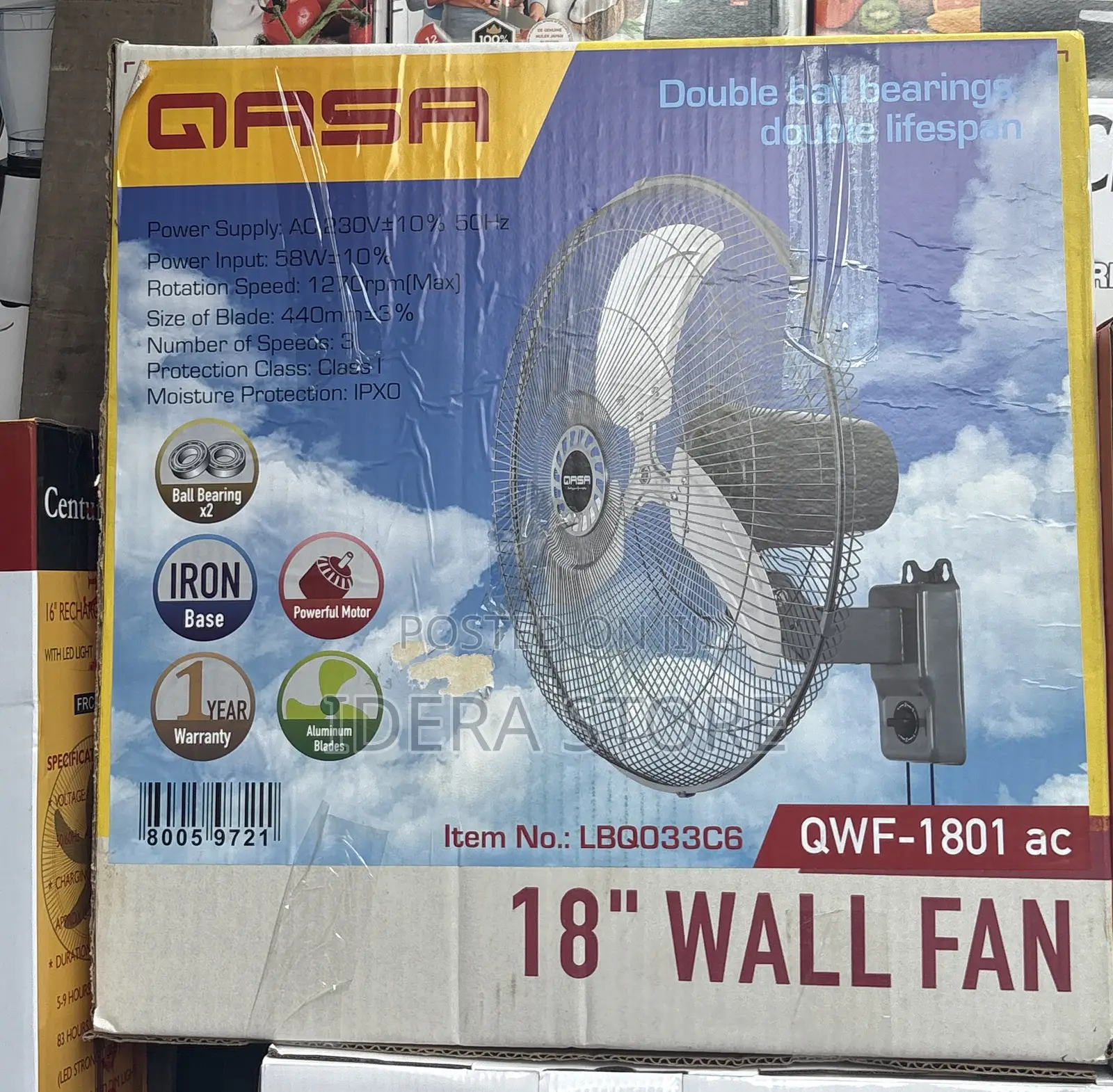 Qasa 18inches Wall Fan