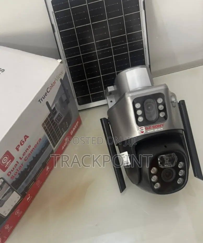 4g Simcard Rotational 10mp Three-Lens Solar Camera