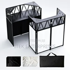 Professional Portable Dj Booth Event Facade. With Travel Bag