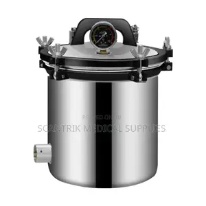 Portable Steam Autoclave With Pressure Gauge Control