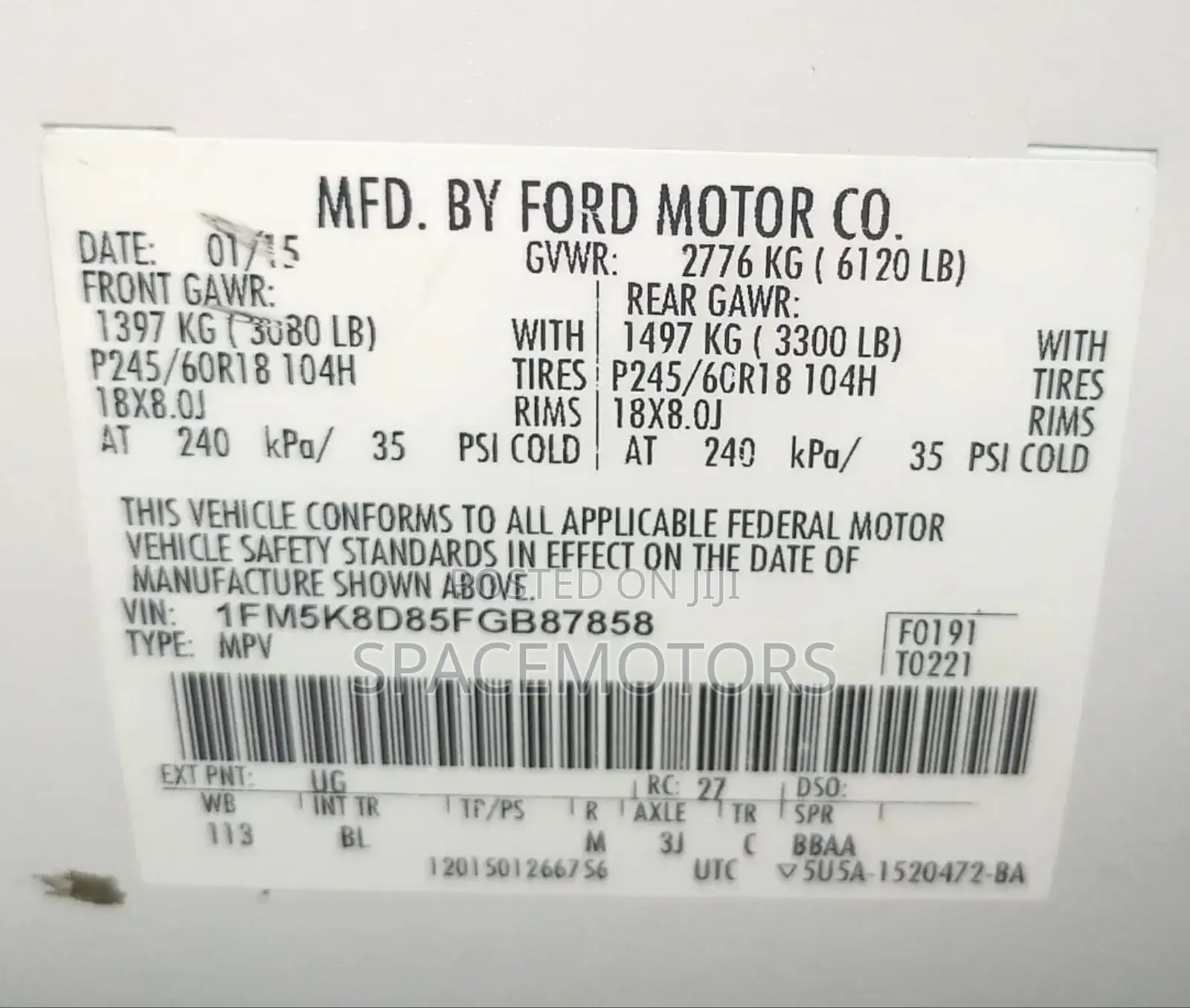 Ford Explorer 2016 White