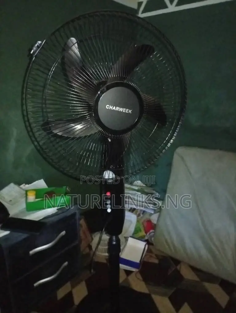 Charweek Solar Standing Fan