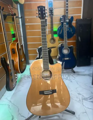 Smiger M-410-41 Acoustic-Electric Guitar – 41” Cutaway (Natural Gloss)