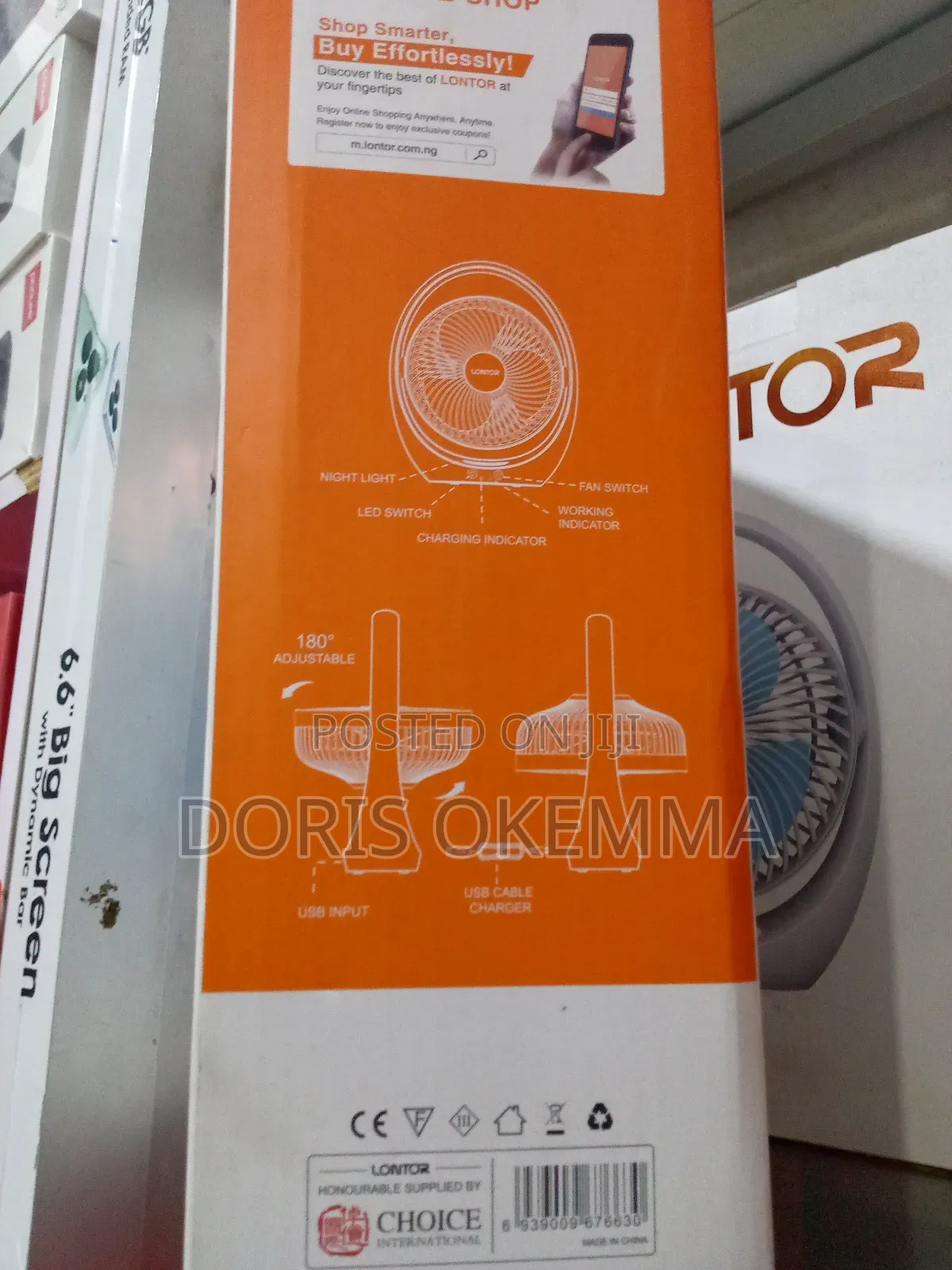 Original Lontor Mini Fan