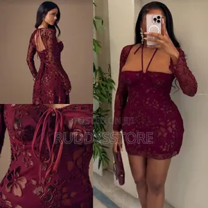 Floral Textured Mini Dress–Elegant Stylish Party Outfit for Women