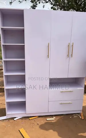 6ft by 6ft Wardrobe Brown
