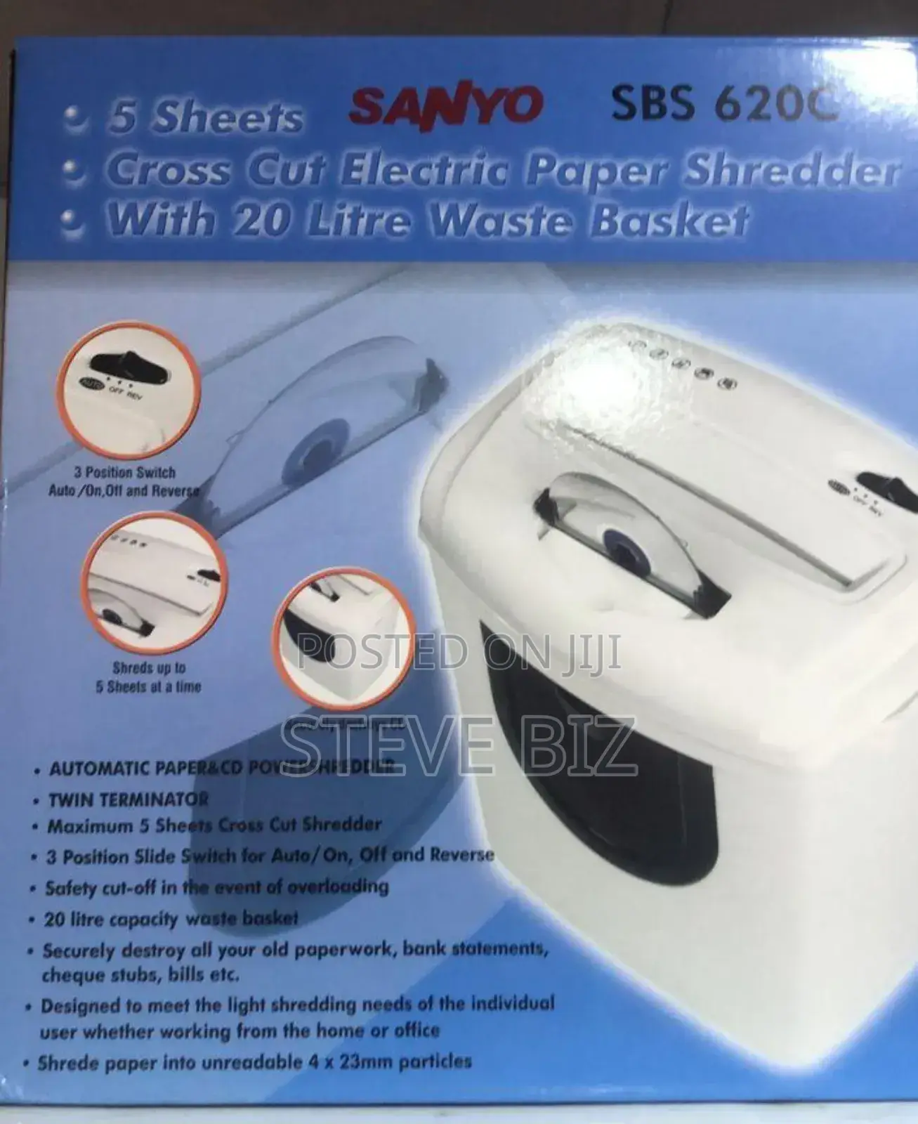Sanyo 620 Paper Shredder