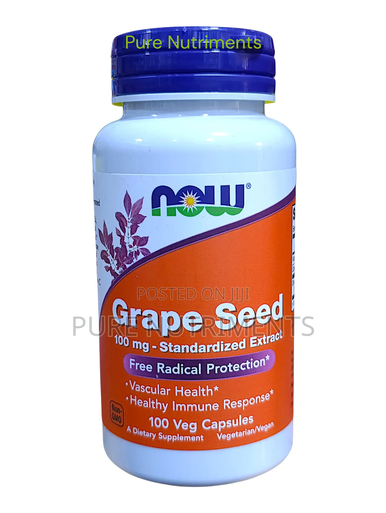 Now Grape Seed Extract 100mg–Antioxidant Immune Support 100 Veg Caps