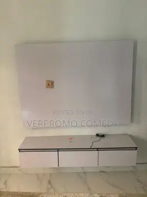 Modern Wall-Mounted Tv Console With Storage (White Finish)